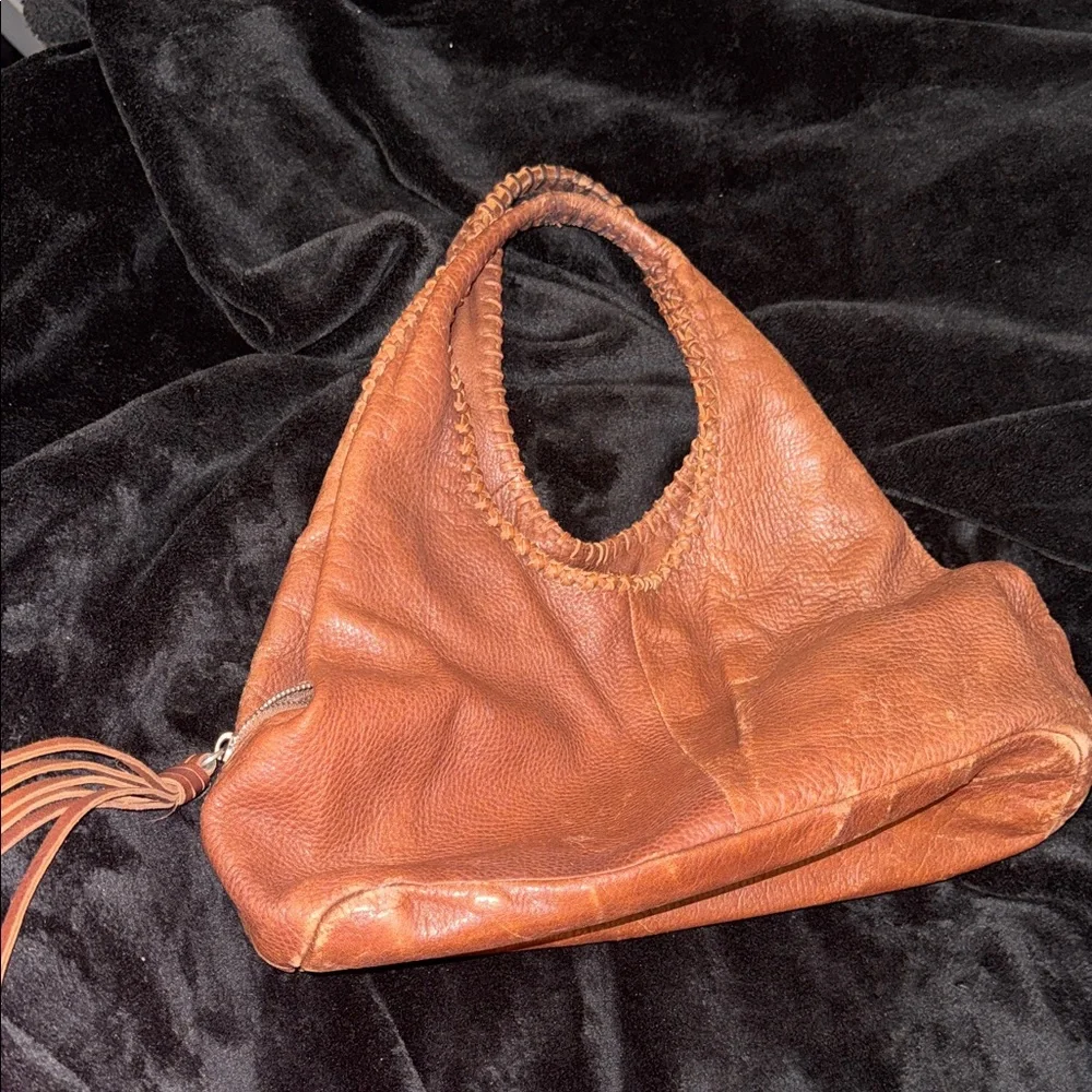 Banana Republic Tan Leather Hobo Bag